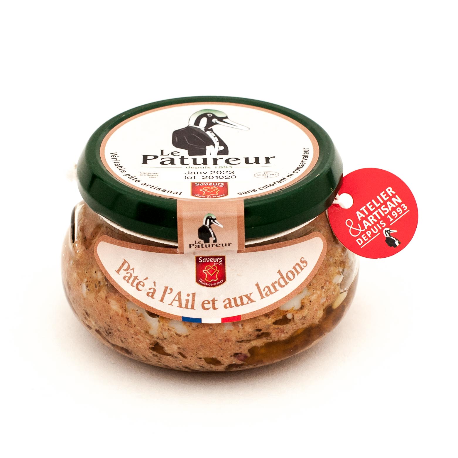 Pâté à l&rsquo;ail et aux lardons