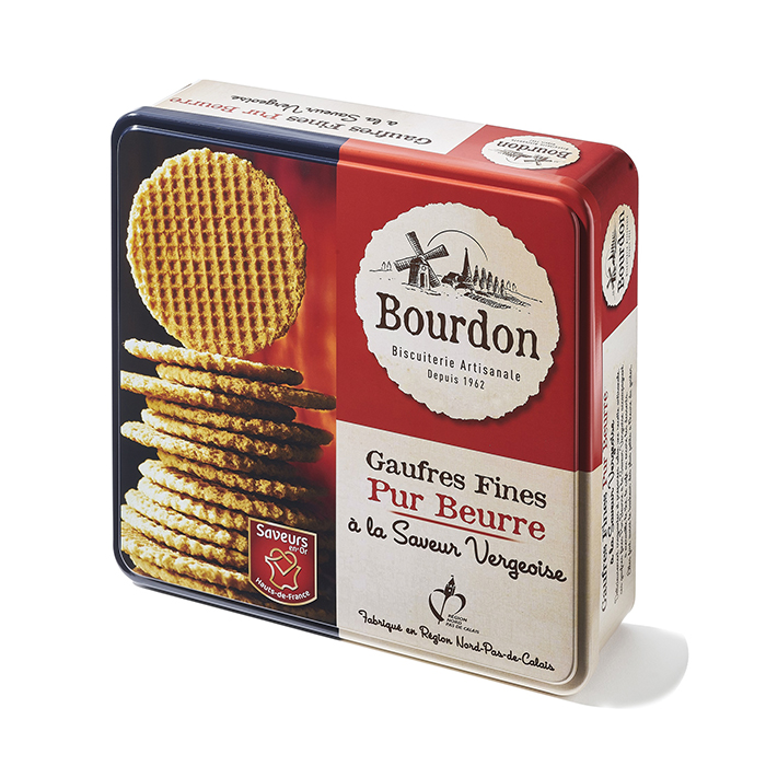 Coffret Métal gaufres fines pur beurre à la saveur vergeoise 900g