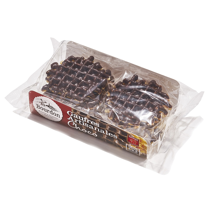 Gaufres artisanales choco 200g sachets fraîcheur