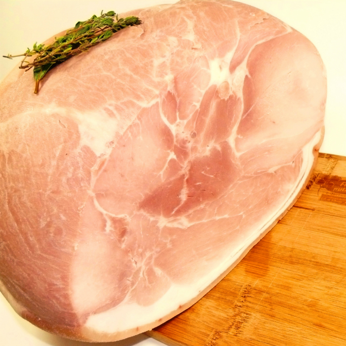 Jambon fumé bleu blanc coeur