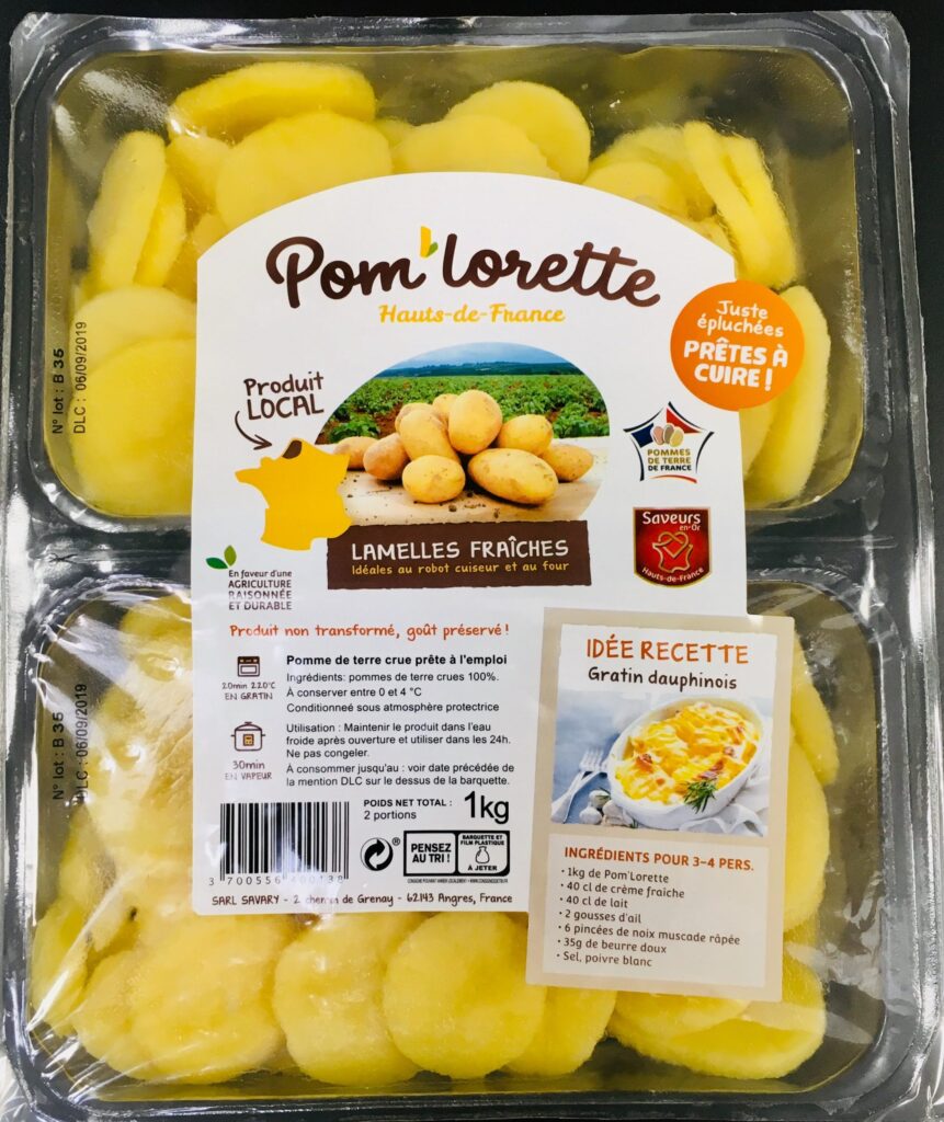 Lamelles de pommes de terre