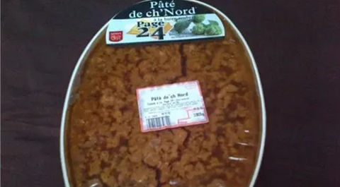 Pâté de Ch&rsquo;Nord cuisiné à la page 24 ambrée
