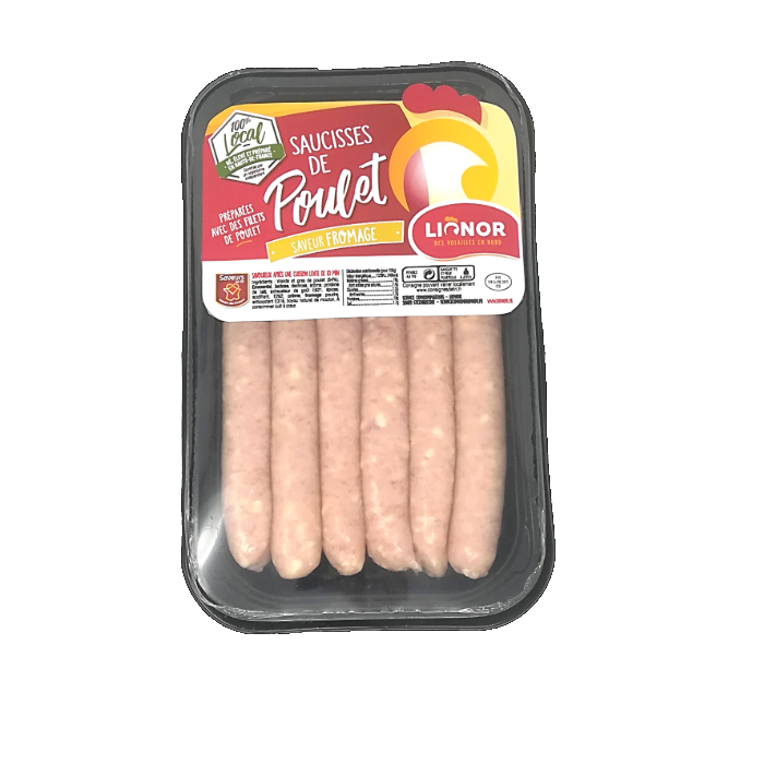 Saucisses poulet Saveur fromage
