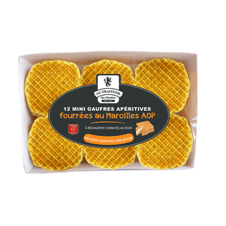 Gaufres apéritives fourrées Maroilles AOP