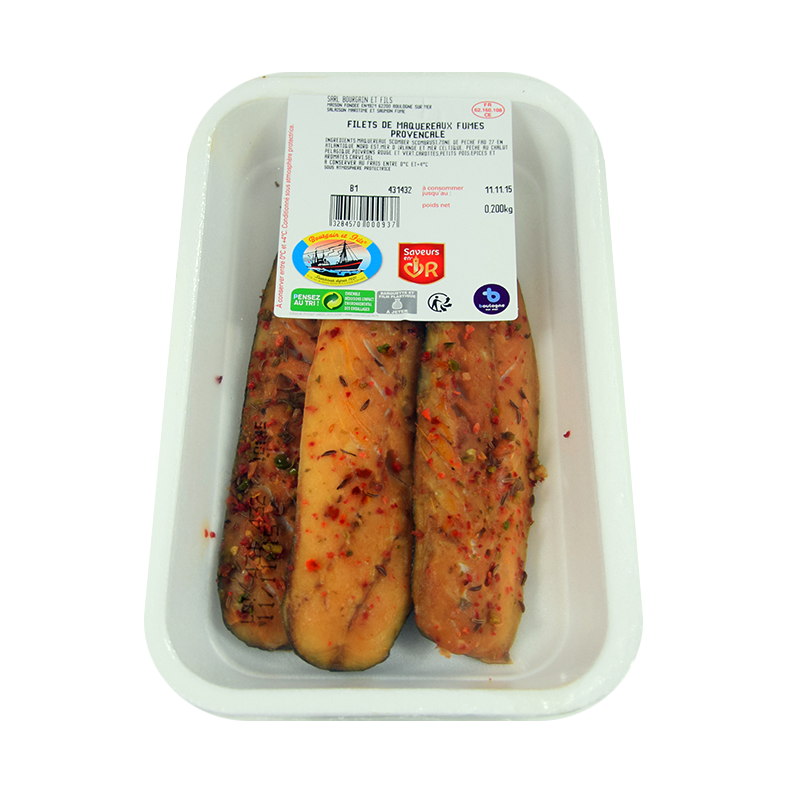 Filets de maquereau fumés à la provençale
