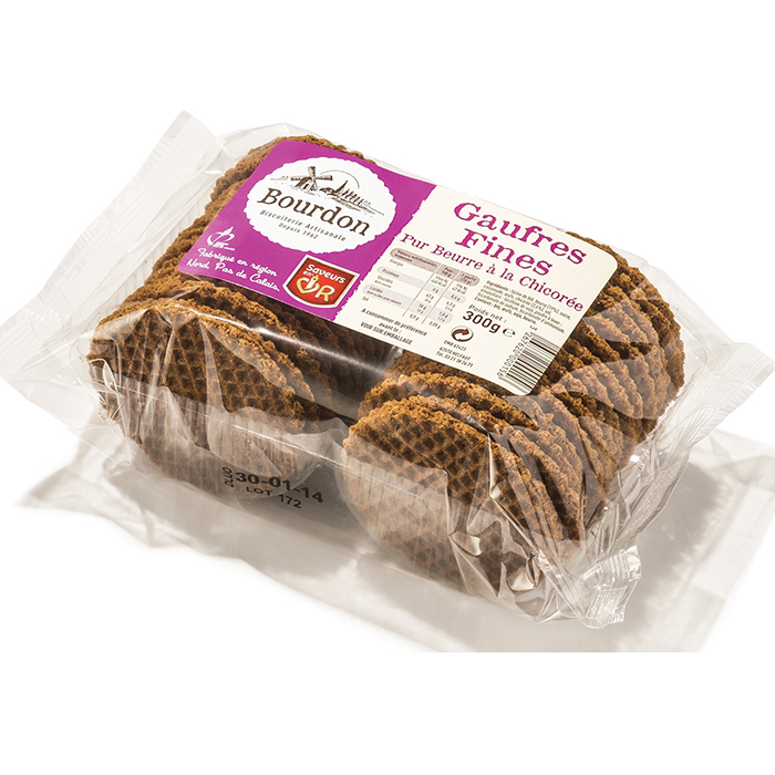Gaufres fines pur beurre à la chicorée