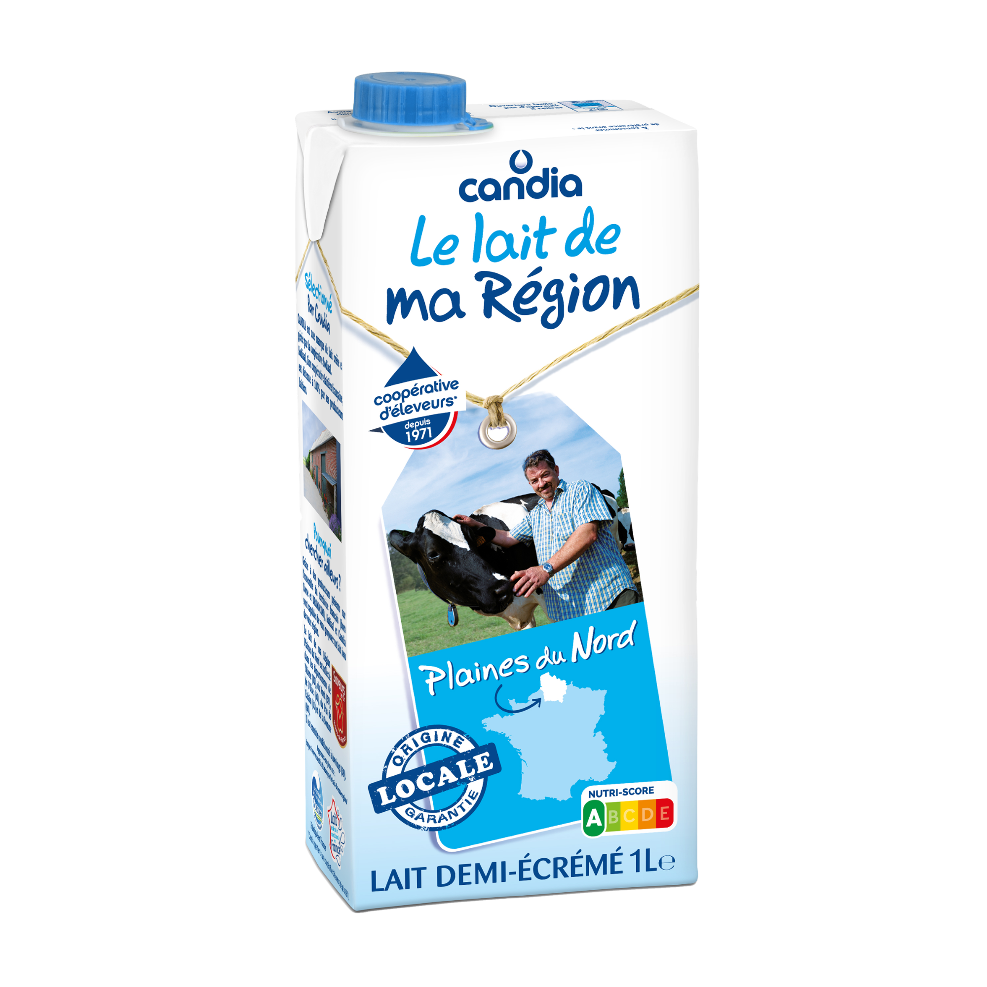 Lait de ma région 1/2 écrémé