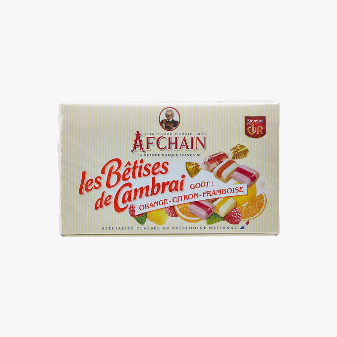 Bêtises de Cambrai – Orange, Citron et Framboise