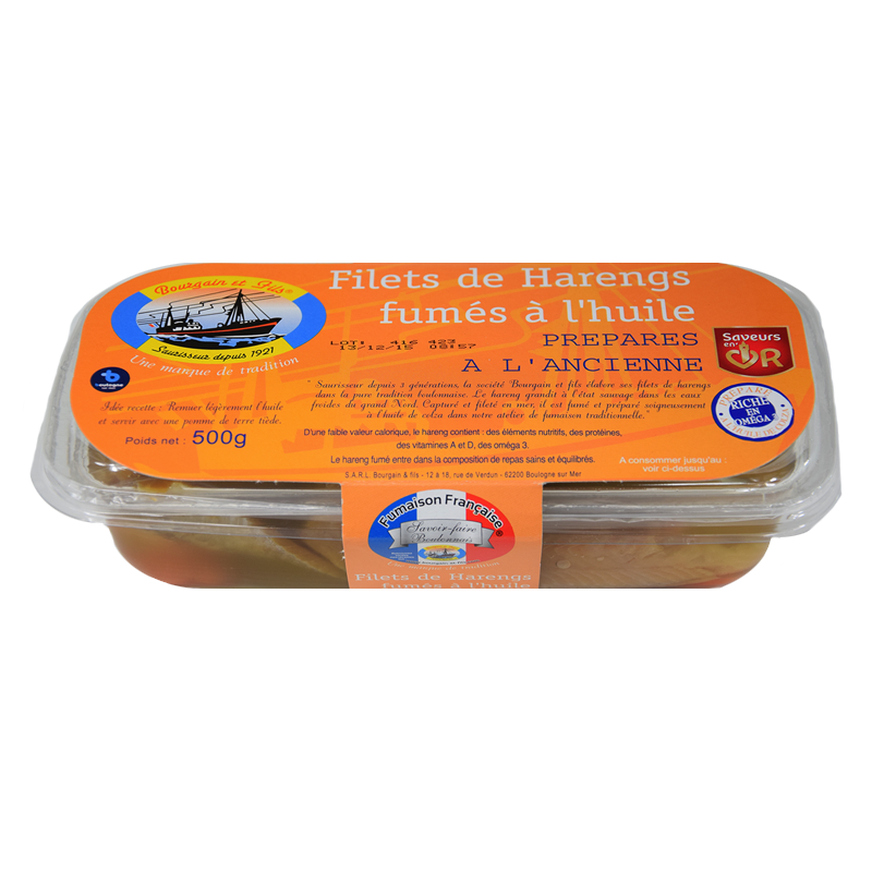 Filets de hareng fumés à l&rsquo;huile