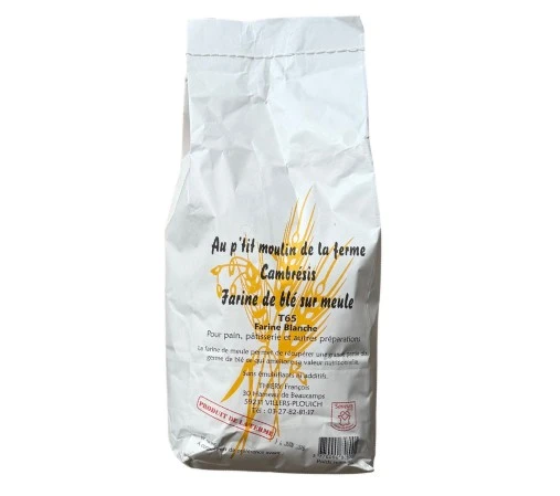 farine de blé sur meule