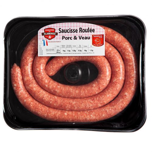 Saucisse roulée Porc et Veau 450gr